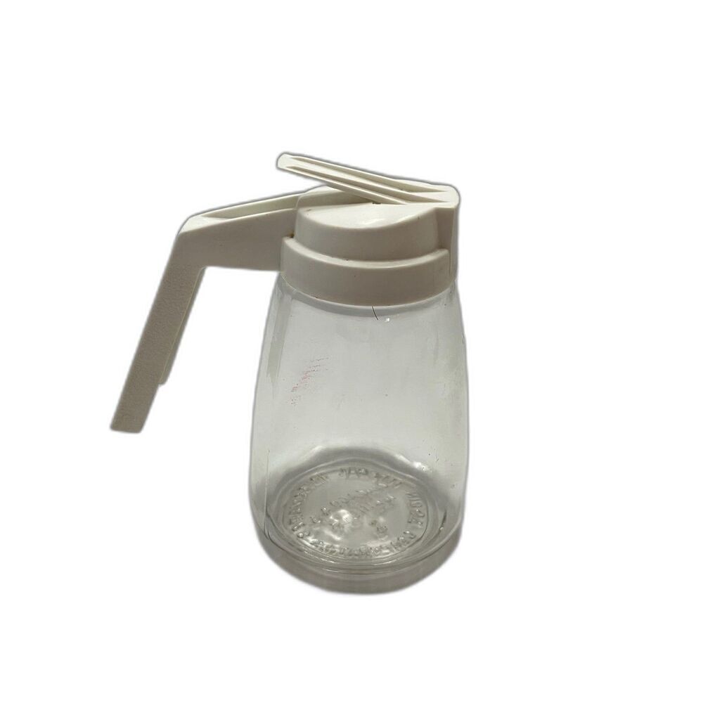 Vintage Glass Syrup Pitcher Dispenser Federal Housewares